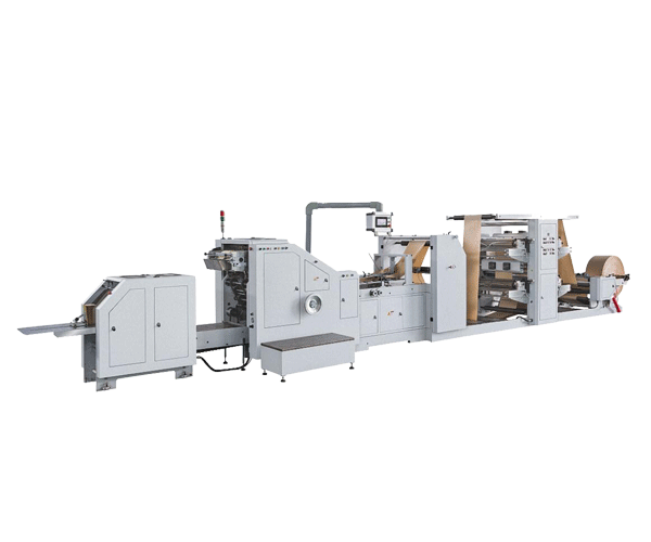 LSB-200+LST-4700 Крен подавая квадратный нижний бумажный мешок делая машину с печатать Inline